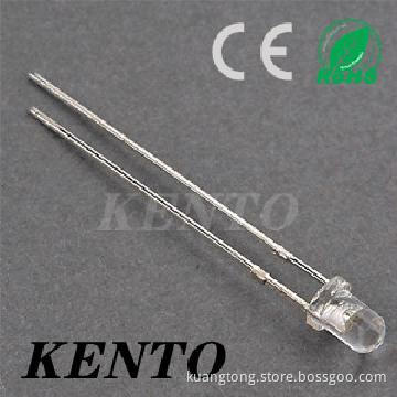 3mm Flat Top Red Water Diffused Long Feet Lens Led Diode
